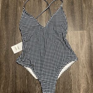 Plaid cheeky swimsuit